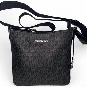 Michael Kors Signature Black Messenger Bag